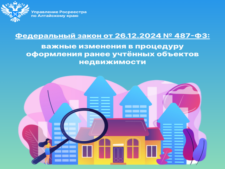 Федеральный закон от 26.12.2024 № 437-ФЗ: важные изменения в процедуру оформления ранее учтённых объектов недвижимости. Федеральный закон от 26.12.2024 № 437-ФЗ: важные изменения в процедуру оформления ранее учтённых объектов недвижимости.