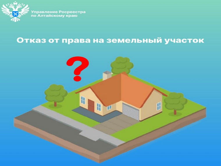 Отказ от права на земельный участок. Отказ от права на земельный участок.